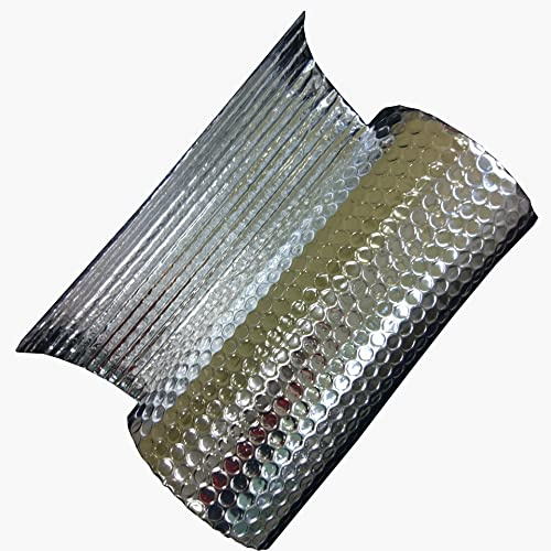 ZAURBA Self-Adhesive Thermal Insulation Aluminium Foil Membrane Waterproof Vapour Barrier and Reflector Bubble Foil Save Energy for Attics Lofts Floors Sheds (1 * 5M (Size : 1x3m)