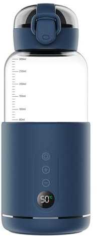 YuWangg - Calentador de agua portátil para fórmula de bebé, capacidad de 300 ml, calentador de biberón portátil inalámbrico, fácil de transportar y adecuado para viajar