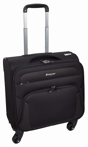 Valigia da pilota a 4 ruote, organizer per ufficio, trolley da cabina HLG608, nero, Nero , Cabin, Caso pilota