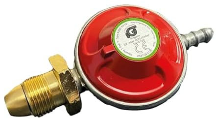 AutoSiliconeHoses.com Screw on Low Pressure Propane Gas Regulator For BBQ Camping Carvaning Fits Calor Gas Bottles