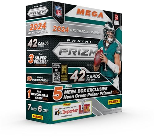 2024 Panini Prizm Fußball-Sammelkarten Mega-Box