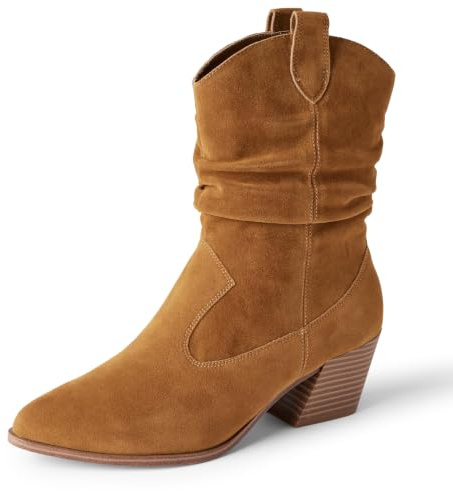 Amazon Essentials Women's Mid-Calf Western Fashion Boots
