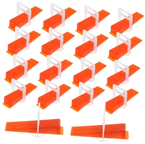 DIYEAH 200 Pezzi Kit Livellamento Piastrelle con Cunei e Distanziatori Resistente per e Pavimenti Autolivellante per Installazione Facile e Veloce e Fatica