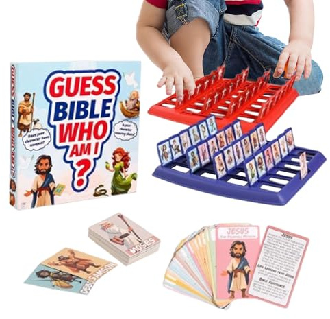 Jeu De Devinettes Bibliques, Jeu De Société Classique, Jouet D'apprentissage Interactif, 24 Cartes De Personnages Bibliques Pour Et Adultes, Activité Éducative Amusante Pour Les Événements Soc