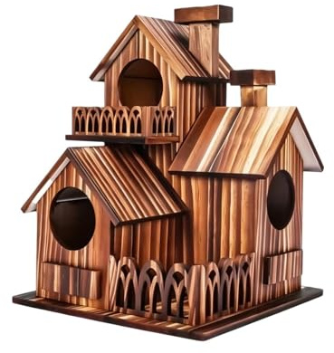 Casitas para Pájaros De Exterior Pajarera De Madera para Jardín