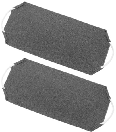 HOMOCONO Éponge de Exfoliante Dos 2pcs en Polyester avec Design Long Bandeau pour Hommes et Femmes Nettoyage Profond et Remplacement Pratique