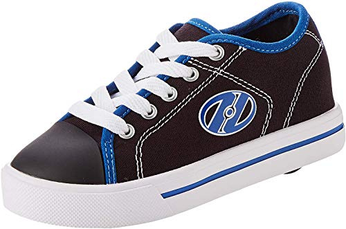 Heelys Boy's Classic X2 Trainers, Black Black White Snorkel Blue Black White Snorkel Blue, 1 UK