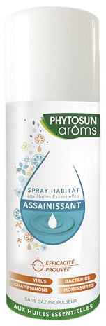 Phytosun Arôms - Spray Habitat Assainissant - aux Huiles Essentielles - Élimine Bactéries - Désinfecte, Purifie - 1x 400 ml