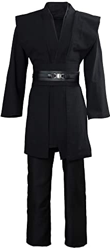 Bichingda - Túnica con capucha para disfraz de caballero, cosplay para hombre, conjunto completo para Halloween.