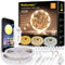 Wefomey Ruban LED 20M Blanc Chaud Dimmable 2700K-6500K LED Blanc Chaud avec Alimentation et Télécommande, Ruban Flexible Strip Bande Lumineuse pour Chambre, Cuisine, Décoration de la Maison