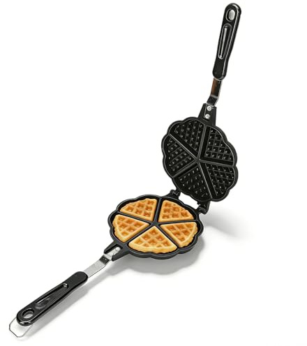Våffelkokarpanna, 5,9 Tum Non-stick Spishäll Våffeljärn Camping Våfflor Pan Mini Våffelkokare Bärbar Våffelkokare I Aluminium