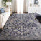 TALETA Teppich Wohnzimmer, waschbar, weicher Kurzflor Teppich für Wohnzimmer, Schlafzimmer - Navy blau, Groß: 160 x 230 cm