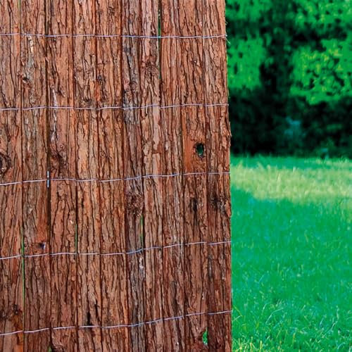 BONERVA | Corteza de Pino Natural y ecológica ocultación y decoración del jardín | Ocultación 90% | Varias Medidas (1 x 3 Metros)