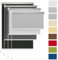 Rettika® Verdunkelungsrollo ohne Bohren, für Fenster, Breite 45 cm, Höhe 150 cm, Grau Farbe, Klemmfix Montage, Jalousien Fenster, Fenster rollos für innen, Klemmrollo