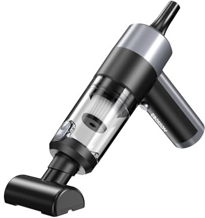 EBOSSOM Aspirabriciole Senza Fili, 17000Pa 4 in 1 Aspirapolvere Auto Portatile,Aspiratore e Soffiatore con Motore Brushless,USB C Mini Aspirapolvere Potente per Auto Casa Ufficio Peli di Domestici
