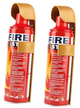 KONTONTY 2stücke Mini-Auto-feuerlöscher Tragbarer Schaumfeuerlöscher Für Fahrzeuge Zuverlässiger Für Auto Und Zuhause Mit Halterung Zur Einfachen Befestigung