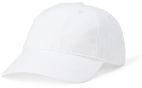 Amazon Essentials Casquette de Baseball en Coton Lavé pour Garçons et Filles Mixte enfant, Blanc, XS-S