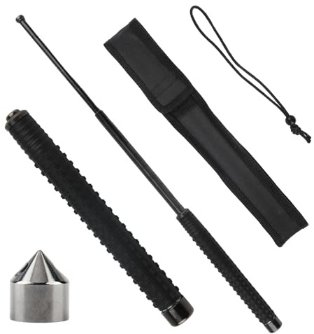 Multifunktionale Wiederverwendbare Trekkingstöcke aus Stahlkonstruktion 26 Zoll mit Trageseil Aufbewahrungstasche Schwarz Trekkingstöcke Legierungsmaterial Zum Schwere Lasten und unwegsames Gelände