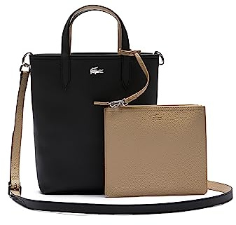 Lacoste Sac Cabas Réversible Anna Femme Noir Krema
