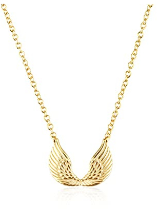 Sudemota Collares 925 Plata esterlina chapada en Oro Granate Medalla Collar Cubierta Colgante Azul circón Colgante Collar Largo joyería (Size : Gold-4)