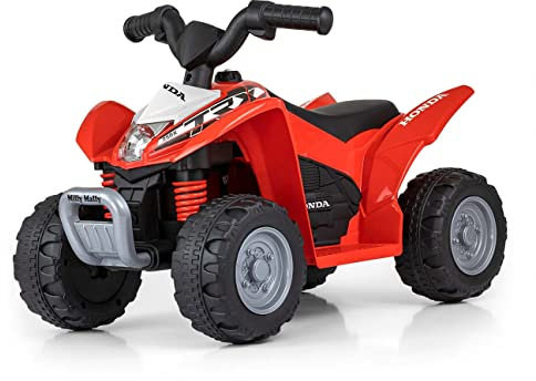 Battery-Powered Vehicle for Children, Electric Quad Honda ATV Red Milly Mally