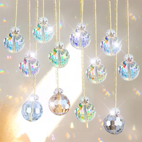 Acchiappasole Cristallo,Acchiappasole con Occhi Azzurri,Pendenti Prismi Cristallo,Appeso Arcobaleno Prisma Finestra, per Finestra Lampadario da Giardino Pendente Sospeso
