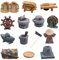 Cayway Miniatur Feengarten Zengarten Zubehör 14 Stück Miniatur Bauernhof Werkzeug Mini Landwirtschaftliche Werkzeuge Miniatur Ornament Kit, Miniatur Gartendekoration für Miniatur Gartenzubehör