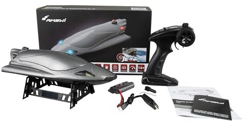Amewi Stingray Speedboot mit Jetantrieb 40km/h 335mm RTR Carbon-Optik