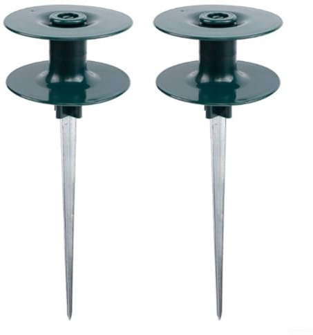 Radschlauchführung aus Kunstharz mit Zink-Metallspieß, schützt Ihre Pflanzen, kein Ärger (2 Stück)