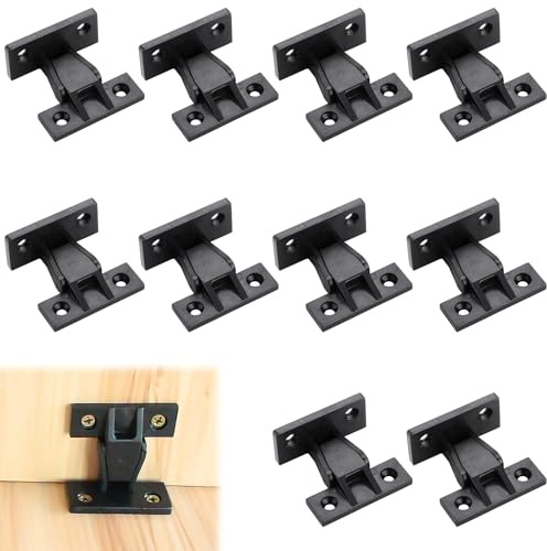 10 Pcs Kitchen Plinth Clips,Bath Panel Clips,Push In Plinth Fasteners Fittings Press Fit Panel Clip,Radiator Cover Fixings For Kitchen Cabinets Wardrobe Bed Table