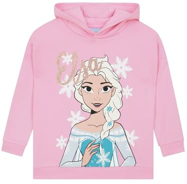 Disney Frozen Elsa Huvtröja För Flickor, Rosa Hoodie Barn Bomull, Frozen Hoodie För Barn