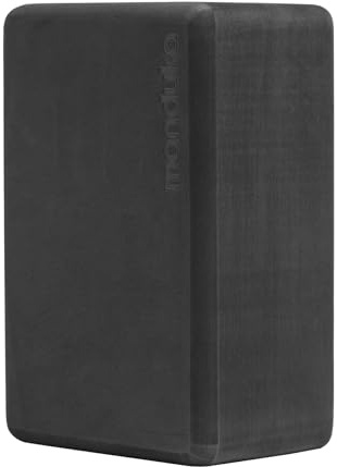 Manduka Yoga-Block aus recyceltem Schaumstoff, Yoga-Hilfe und Zubehör, bequeme Kanten, leicht, fest, rutschfest, recycelter Schaumstoff, Donnergrau, 22,5 x 15 x 10 cm