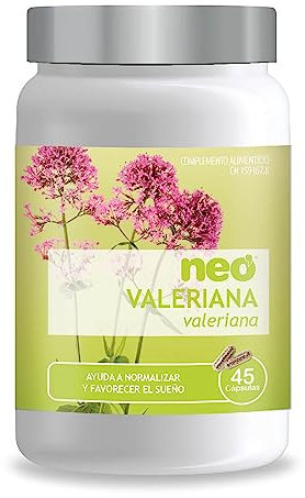 NEO | Valeriana | 45 Cápsulas | Ayuda a Normalizar y Favorecer el Sueño | Tomar 1 o 2 Cápsulas al Día | Sin Gluten y Sin Lactosa