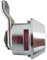 Serrure à came S7312 Argenté SCHWEISTHAL pour boîte aux lettres, 2 clés, verrouillable, 90 degrés, Plaque en laiton, Fixation à écrou