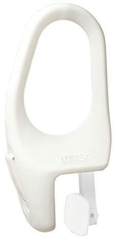 Lumex Tub-Guard Bathtub Safety Rail - Tool-Free Installation and Removal - 12 Tall, White, 69623A-1