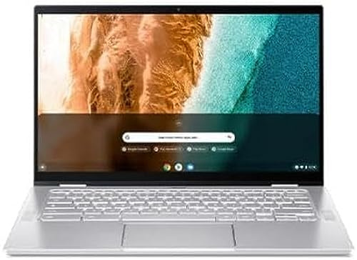 Acer Port Chromebook Spin 514 CP514-2H-55YS Gris Metal Intel® Core™ i5-1130G7 8 Go 128 SSD Intel Graphics 14 tactile IPS LCD FHD 16:9 DAS 0.9 Chrome OS