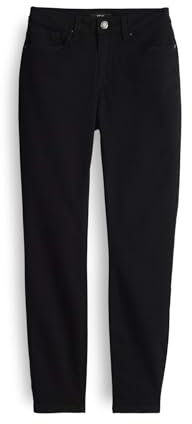 OPUS Damen Skinny | Skinny Jeans ELMA Black Low Rise mit Stretch-Anteil Black, 42 L30