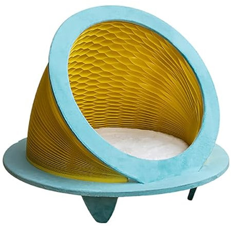 MBROS Katzenhäuser, kleines Hundebett, Katzenbett für Hauskatzen, 2-in-1-Katzenzelt, Katzenhütte, Hundezeltbetten für draußen, halbgeschlossen, faltbar, abnehmbar