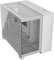 CORSAIR 2500X Small-Tower mATX-Doppelkammer-PC-Gehäuse – Gehärtetes Panoramaglas - Umgekehrte Verbindung Motherboard-Kompatibel – Keine Ventilatoren Inbegriffen – Weiß
