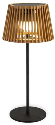 newgarden - OKINAWA TABLE Lámpara de Mesa Portátil Sin Cables con Carga Solar y Batería Recargable por USB. Decoración Resistente para Interior y Exterior