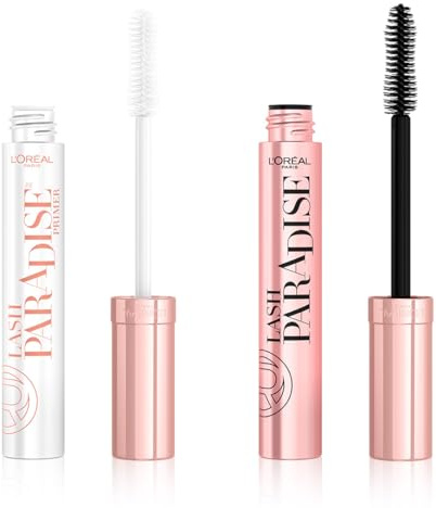 L'Oreal Paris Make-up Designer Cofre Ojos Máscara de Pestañas Lash Paradise y Lash Paradise Prebase fortalecedora 2 en 1