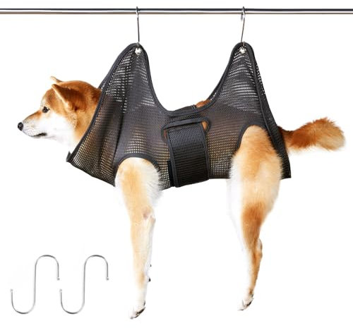 YHZNAGEM Hundepflege Hängematte für Kleine Hunde Krallen Friseur Hängematten Geschirr für Nageltrimmen Schneider Trimmtisch für Hunde (L)