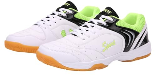 Viaoragiosa Scarpe da Squash per Badminton,Scarpe Ping Pong Uomo,Scarpe da Badminton Pallavolo Tennis,Leggere E Resistenti,Suola con Presa Attiva,for Indoor Tennis,Squash,Table Tennis,Basketball