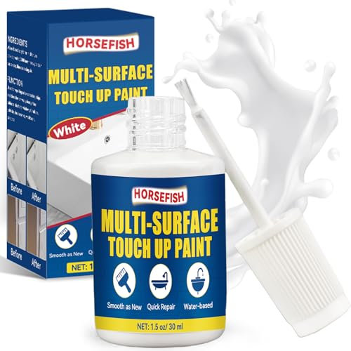 Pintura Blanca Pared, Pintura Azulejos Baño para Electrodomésticos de Cocina y Baño, Pintura para Azulejos, Pintura para Muebles para Radiadores, Bañeras, Armarios, Paredes, Duchas, Lavabos, Golpes