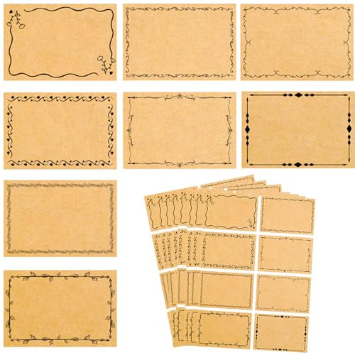 Selbstgemacht Aufkleber Geschenkaufkleber Zum Beschriften, 80 Stück Flaschenetiketten Flaschen Etiketten Selbstklebend, Marmeladen Schule Weihnachten