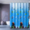 IGINOA Duschvorhang 180x200 Blau Antischimmel Badevorhang Shower Curtains Wasserdicht mit ösen Motiv Duschrollo Schimmelresistent Badewanne Vorhang Duschvorhänge Meer Muster Badewannenvorhang