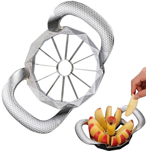 Tagliafrutta - Tagliafrutta in Metallo,Accessorio da Cucina Multiuso, Divisore per Patate e Rimozione Nucleo per Casa Albergo Viaggio Campeggio