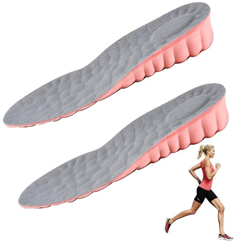 EUYKQNOI Plantillas Elevadoras Taloneras Alzas Inserción de Calzado Cojines 2,5 cm Amortiguadoras Cómodas para Transpirables Shock Absorción Tamaño，apta para tallas 37/38 de mujer