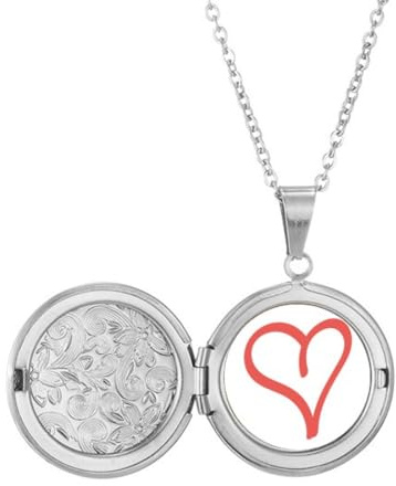 Collar con medallón en forma de corazón para el día de San Valentín, joyería para regalo de cumpleaños