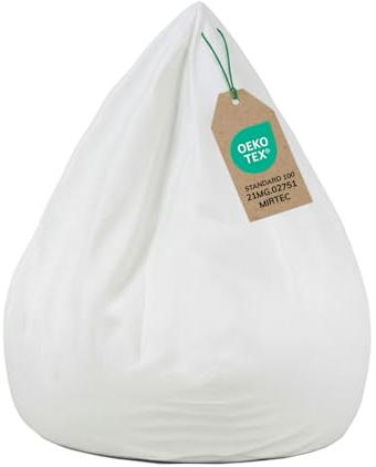 DreamRoots Fodera interna pouf sacco S 70x105 cm - sacco interno senza imbottitura da riempire con palline di polistirolo, rivestimento di ricambio per bean bag